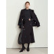 Amii2025 summer new style elegant commuter removable feather buckle pin nail drill skirt women's loose A-line skirt