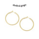 DODOGOGO2025 new popular ring earrings light luxury high-end plain ring earrings for women exaggerated large earrings