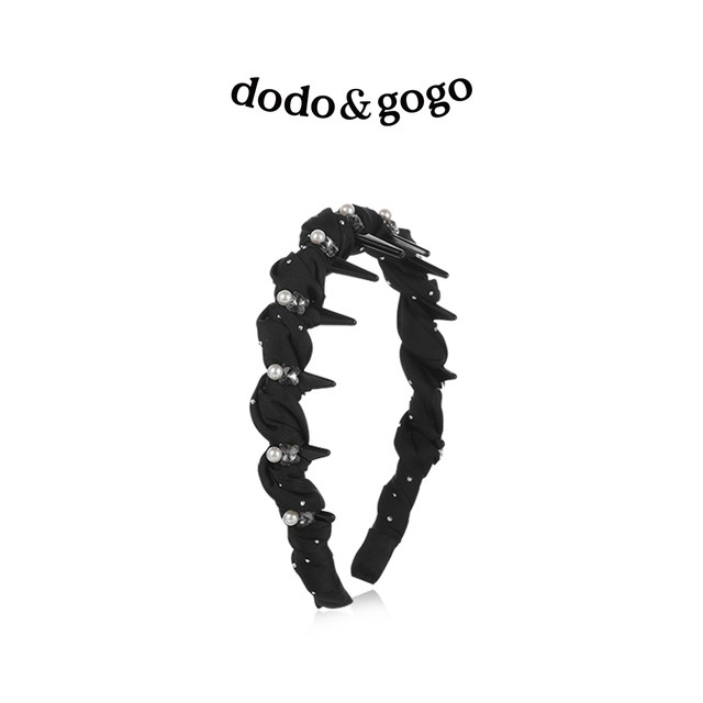 DODOGOGO high-end zircon pearl winding with toothed hairband fashionable exquisite versatile hair card temperament hair accessories