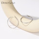 DODOGOGO2025 new popular ring earrings light luxury high-end plain ring earrings for women exaggerated large earrings