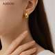 Ajidou Xiaojindou earrings women's S925 silver light luxury earrings high-end niche gold European and American style earrings