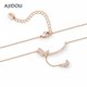 AJIDOU Ajidou necklace for women's smile butterfly necklace pendant exquisite light luxury necklace high-end collarbone chain
