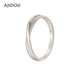 AJIDOU Ajidou ring for women 925 silver couple pair ring fashion plain ring silver ring couple pair ring