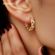 ajidou Ajidou Earrings Women's Trendy Cool Earrings New Earrings European and American Design Niche Gold Earrings Earrings
