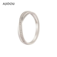 AJIDOU Ajidou ring for women 925 silver couple pair ring fashion plain ring silver ring couple pair ring