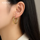 AJIDOU Ajidou Earrings Women's S925 Silver 2025 Hot Gold Earrings European and American Style Earrings Light Luxury Earrings