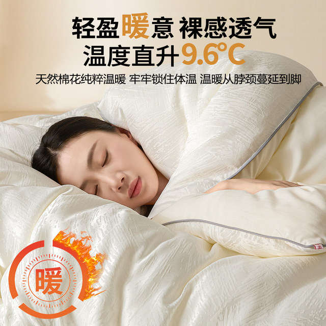 Xinjiang pure cotton quilt winter thickened warm quilt winter quilt student dormitory single cotton batting quilt core spring and autumn