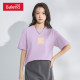 Benny Road Red Short Sleeve T-shirt for Women 2024 Spring New Year of the Year of the Year of the Dragon Clothes Loose Cotton Top Trendy Q