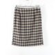 New Japanese style commuting versatile rear invisible zipper high waist slim short skirt for women plaid fashion straight skirt