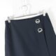 Japanese style commuting versatile side invisible zipper high waist slim short skirt for women solid color fashionable hip skirt