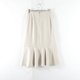 New Japanese style commuting versatile rear invisible zipper high waist slim mid-length skirt for women solid color fashionable fishtail skirt