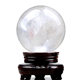 Natural white crystal ball ornaments, raw stone polished living room, financial position, bedroom, bedside, west-facing student table, wind and water pilling