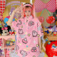 Exclusive original rice family cute Japanese original long -sleeved long -sleeved pink cartoon sweet soft girl shirt