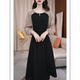 Dignified and elegant rich wife long-sleeved dress for women 2025 autumn clothes new temperament and fashionable mother slim long skirt