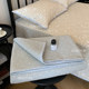 Korean pure cotton bed cover three-piece set, soft and skin-friendly, thickened cotton sheets, universal for all seasons, non-slip tatami kang cover