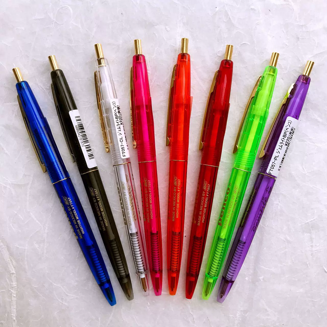 現貨日本BIC PENCO Gemlite 復古透明系列彩色圓珠筆0.7mm