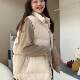 Large size women's clothing 2025 spring and autumn new fat MM plus velvet thickened shoulder sleeve round neck front shoulder long -sleeved T -shirt bottoming shirt