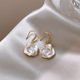 Camellia earrings for women with niche light luxury temperament high-end earrings 2025 new popular unique earrings earrings