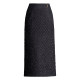 Small fragrance style skirt for women in spring and summer 2025 new high-waist zipper hip skirt mid-length slit straight one-step skirt