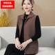 
2024 Mother's Clothing Spring Autumn and Winter Knitted Vest Loose Waistcoat Cardigan Middle-aged and Elderly Women's Large Size Vest Vest Jacket