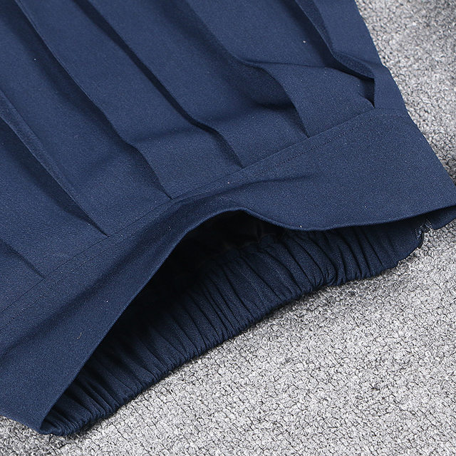 Large size loose anti-exposure skirt Spring and autumn new women's pleated skirt Korean style zipper high-waist short skirt versatile and colorful