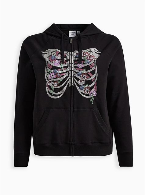 2513 Europe and America Fat MM Extra Large Zipper Black Embroidered Casual Jacket Sweater Jacket 200 300400Jin [Jin equals 0.5 kg]