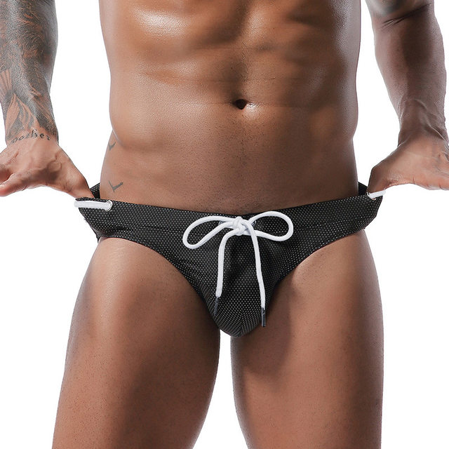 New men's sexy swimming trunks underwear for boys bikini tether swimming trunks beach vacation boxer
