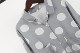 Furted mid-length casual versatile polka dot shirt literary single-breasted polo collar loose shirt