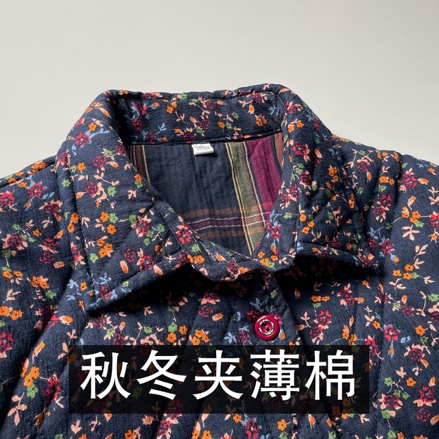 Middle-aged and elderly women's large-size cotton-padded jackets, old ladies' oversized thin cotton-padded jackets, mother's and grandma's autumn and winter quilted small cotton-padded jackets