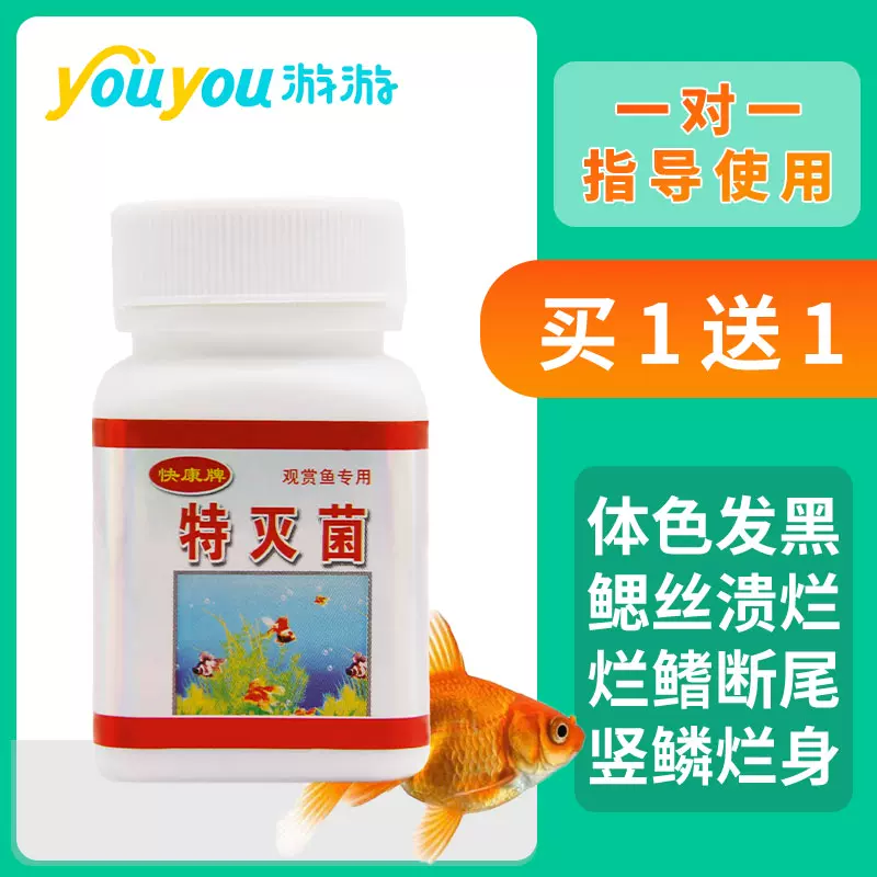 特滅菌觀賞魚治黑斑金魚藥爛身爛嘴黑紗病體表 特滅菌觀賞魚治黑斑金魚藥爛身爛嘴黑紗病體表