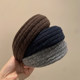 
Korean style autumn and winter woolen knitted wide-brimmed headband, feminine high-cement pressure hair headband, daily versatile out-and-out card