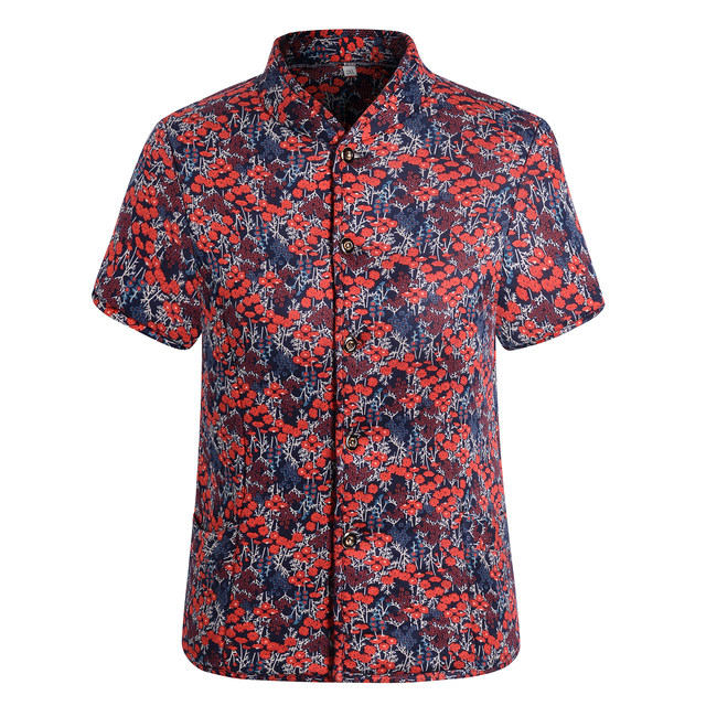 Middle -aged and elderly ladies cotton vest mothers pretend to add fertilizer and increase size half -sleeved cotton.