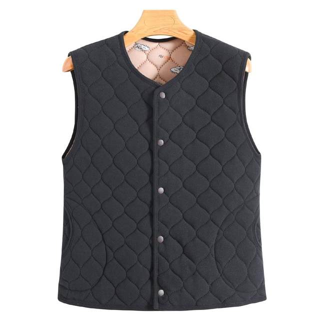 Middle-aged mother's velvet vest, autumn and winter new style, elderly ladies' quilted vest, thickened warm vest for inside and outside wear