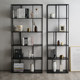 Tiefan Nordic living room floor-standing steel bookshelf wrought iron storage rack simple steel frame whole wall storage partition bookcase