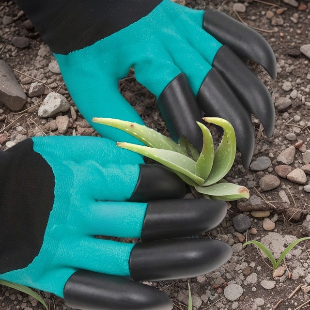 Gardening gloves are puncture-resistant and waterproof with claws, wear-resistant and digging, special for gardening, flower and vegetable labor protection, durable and anti-prick protection