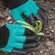 Gardening gloves are puncture-resistant and waterproof with claws, wear-resistant and digging, special for gardening, flower and vegetable labor protection, durable and anti-prick protection