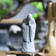 Simulation landscape monk statue, small ornament flower gardening bonsai fake mountain micro -landscape landscape landscape Buddha figure small furnishings
