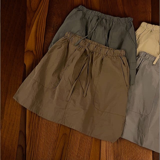 Quick-drying skirt for women in the summer new high-waisted slim casual short skirt anti-exposure lining workwear A-line skirt