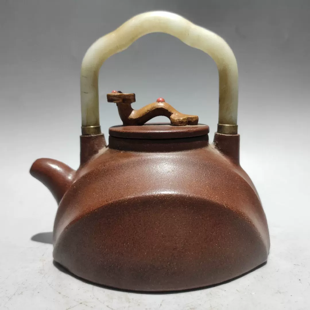 急須 古い中国急須 宜興紫砂 1962年制 煎茶道具 煎茶器 - 美術品