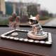 Vehicle aromatherapy car, solid balm high -end car perfume fragrance, lasting light incense interior decorative supplies ornaments