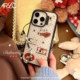 Rolincube original Apple 16ProMax mobile phone case cute Dalmatian suitable for 17 new iPhone17Pro cartoon 16Pro double layer 15Pro all-inclusive 17ProMax black border anti-fall
