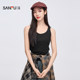 
Sanfu versatile vest for women 2025 new simple basic wide shoulder strap round neck top for women 495692