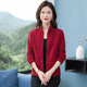 Women's thin fleece jacket for middle-aged and elderly mothers 2025 new windproof and warm spring and autumn layered outdoor velvet