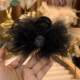 2023 new bow feathers grab the female back of the head of the head of the head of the autumn and winter high -level sense shark clip card hair fur hair clip