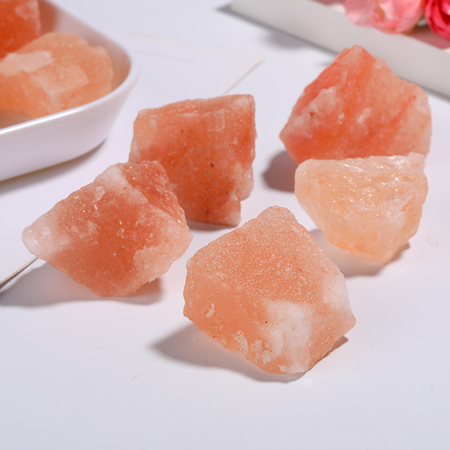 Natural Himalayan Crystal Orange Salt Rooding Fragrant Stone Mine Mine Mine Somber healing ornaments
