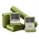 High-end velvet iron jewelry box jewelry storage box ring necklace bracelet pendant fashion jewelry packaging gift box