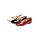 Red Dragonfly Red Single Shoes Women's 2025 New Women's Shoes Wedding Shoes French Retro Mary Jane Shoes Comfortable Thick Heel Leather Shoes