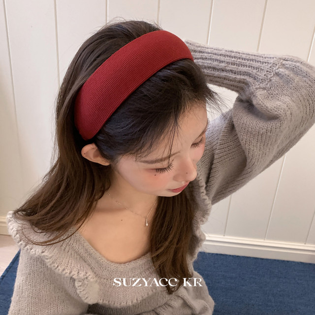 
suzyacc kr Yi Mengling same thickened wide-edged headband for women 2024 new old money style simple high-end headband