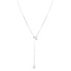 
suzyacc kr versatile sterling silver square pendant pull-out necklace for women 2025 new simple niche high-end necklace