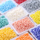 Imported Japanese Miyuki Miyuki glass rice bead cream glaze pearl gloss 11/0 loose beads 2mm bag
